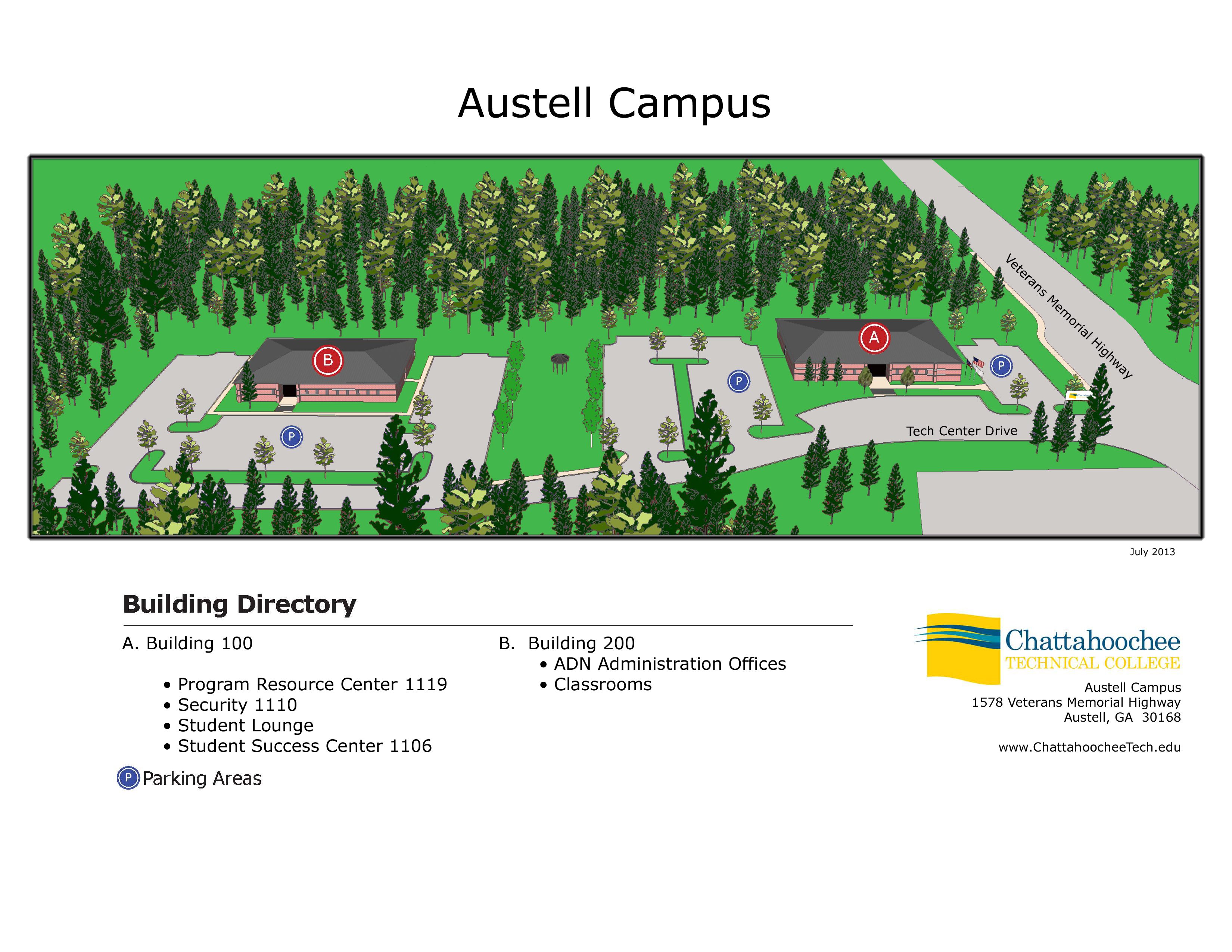 Chattahoochee Tech North Metro Campus Map Map