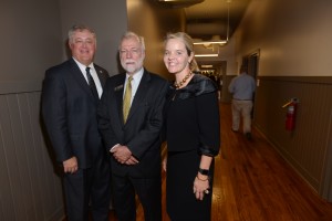 Chattahoochee Technical College’s open house at its Woodstock Campus drew more than 350 visitors and guests. From left, Steve Stancil, State Property Officer; CTC President Dr. Ron Newcomb; and Technical College System of Georgia Commissioner Gretchen Corbin.
