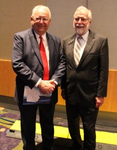 CTC President Dr. Ron Newcomb is pictured with Heatco CEO Rob Hankinson at the 22 Annual Manufacturers of the Year award luncheon.
