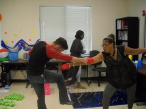 It was all fun and games at the back-to-school drive wrap up party, which was held on the Marietta Campus.