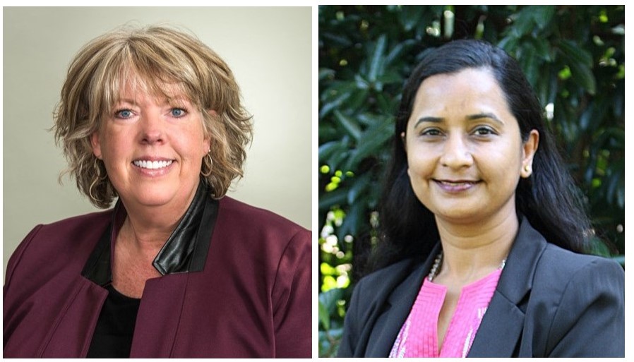 Both Stephanie Puffer and Bhavya Mathur of Chattahoochee Tech were selected as 2019-2020 Governor's Teaching Fellows. Shown here, l-r, are Puffer and Mathur.