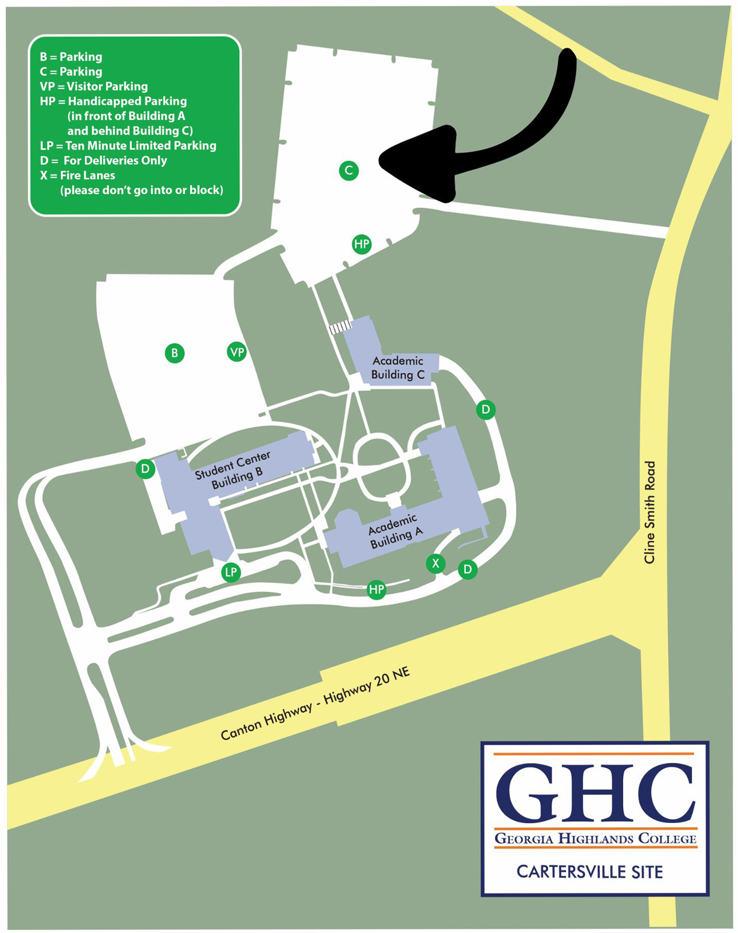 Chattahoochee Tech Commencement Parking Chattahoochee Tech Commencement Parking Map