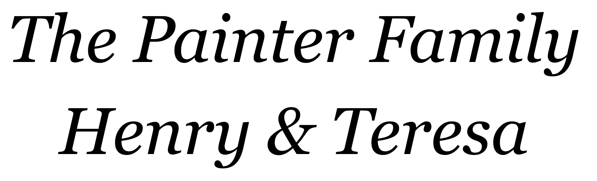 Henry & Teresa Painter