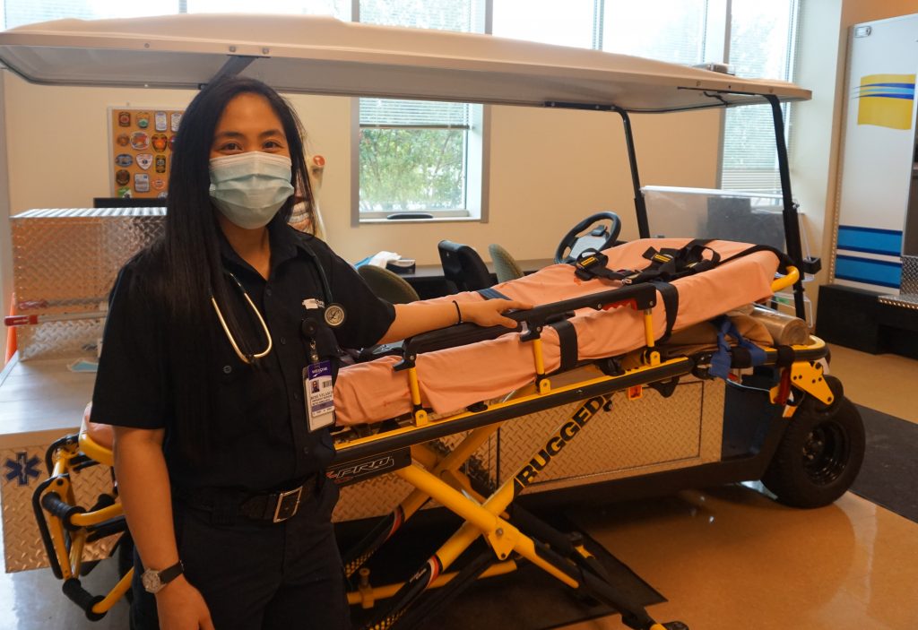 Rose Velasco trained to become an advanced emergency medical technician (AEMT) training at Chattahoochee Tech.