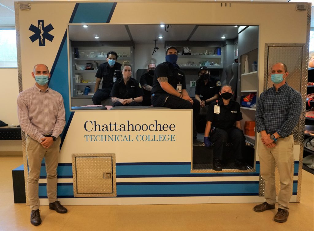 Chattahoochee Tech paramedicine students with Program Director and Instructor