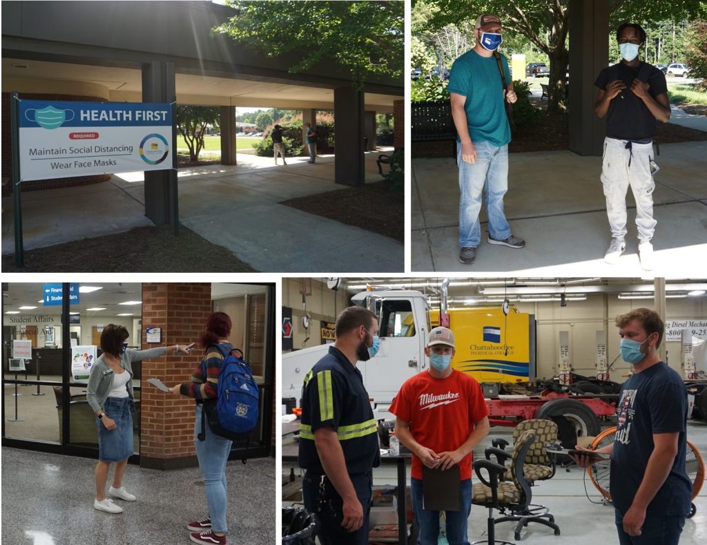 Chattahoochee Tech students return to campus for fall semester 2020.