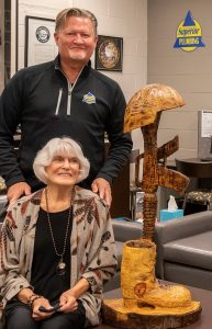 Jay Cunningham and his mother, Jan