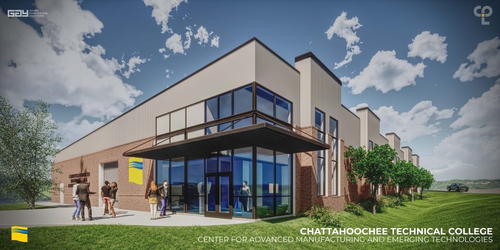 The Chattahoochee Tech Center for Advanced Manufacturing and Emerging Technologies was designed by Clark Patterson Lee and will be built by Gay Construction.