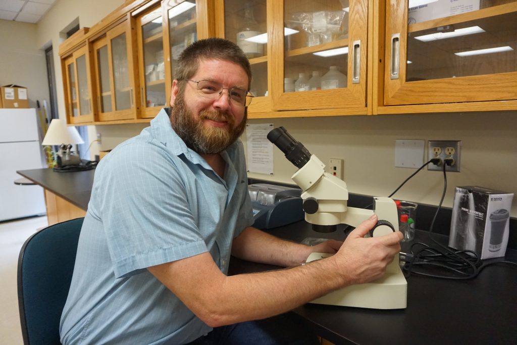 CTC graduate Paul Hardie serves as a wastewater operator at a water reclamation facility.