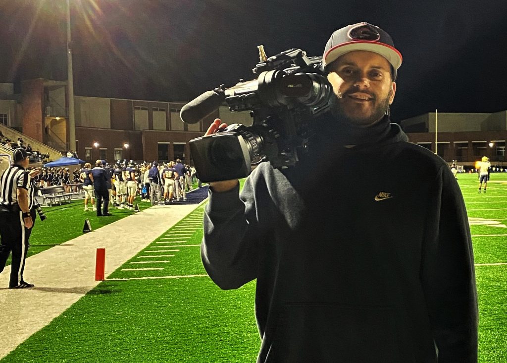 Chattahoochee Tech graduate Matt Crowder works as a freelance videographer for WSB-TV Channel 2.