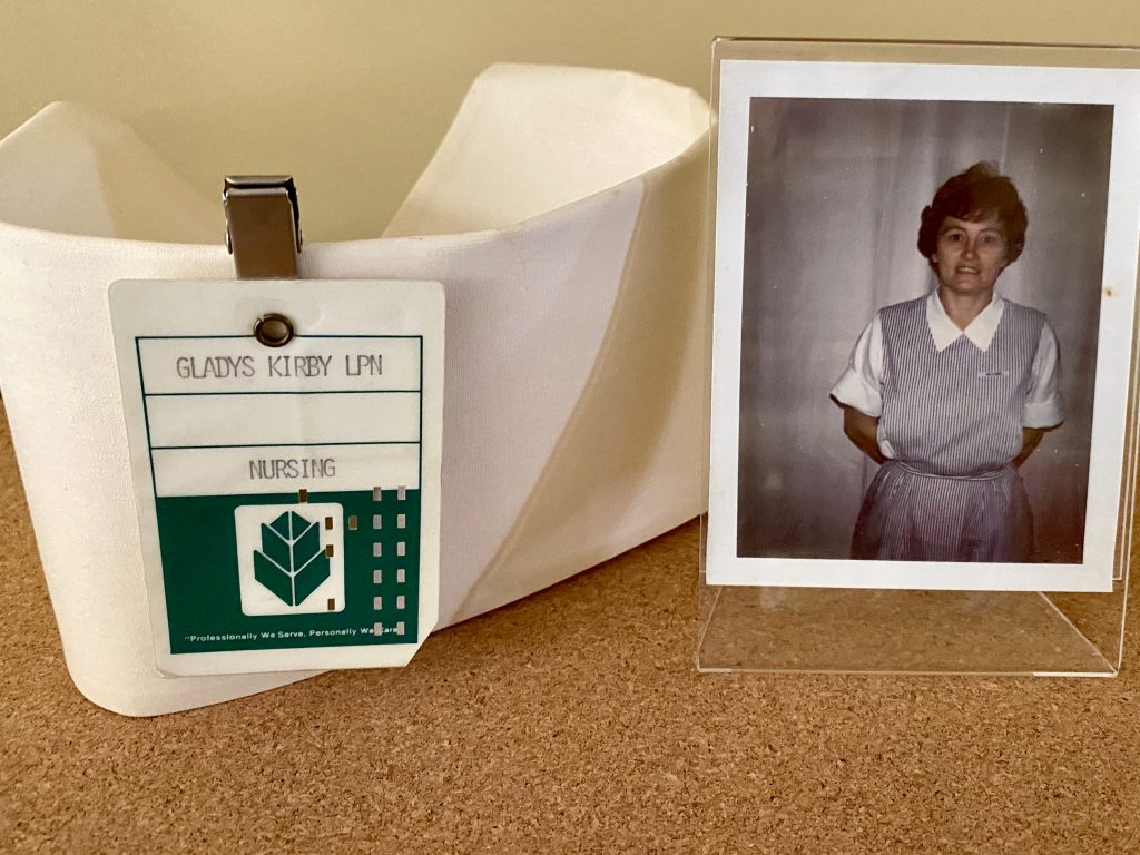 Gladys Lorene Thomas Kirby, shown here, went back to school in her forties to receive her nursing education at Chattahoochee Tech.