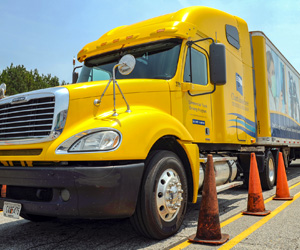 Yellow Semi-Truck