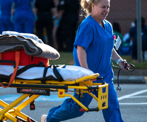 An EMT woman 