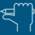 Hand Holding Pencil Icon