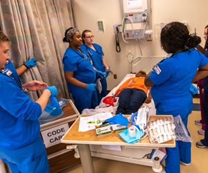 Four nursing students 