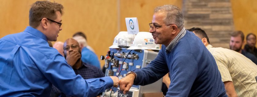 Two men shaking hands