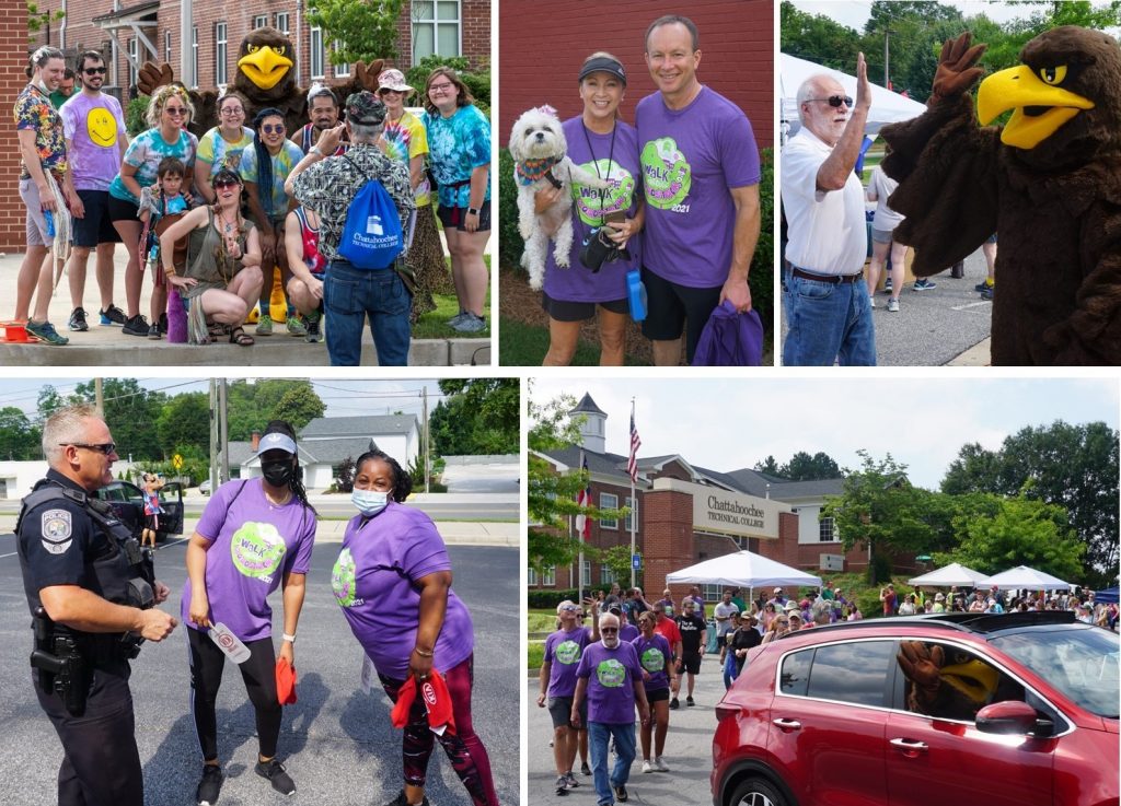 Dozens of participants gathered for the inaugural Walk through Woodstock.