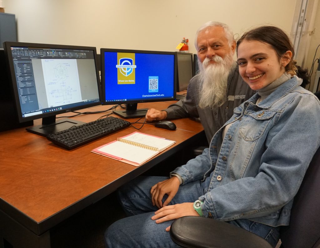 Janelle Reece is shown here with lead instructor Jack Reece.