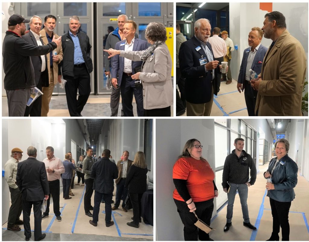 Representatives from local industry toured the Center for Advanced Manufacturing, which is under construction at the Chatt Tech North Metro Campus.