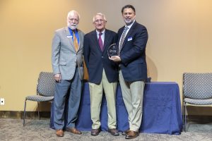 Craig Douglass receiving the 2021 Benefactor of the Year Award