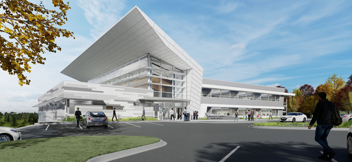 Artist Rendering of Aviation Training Academy