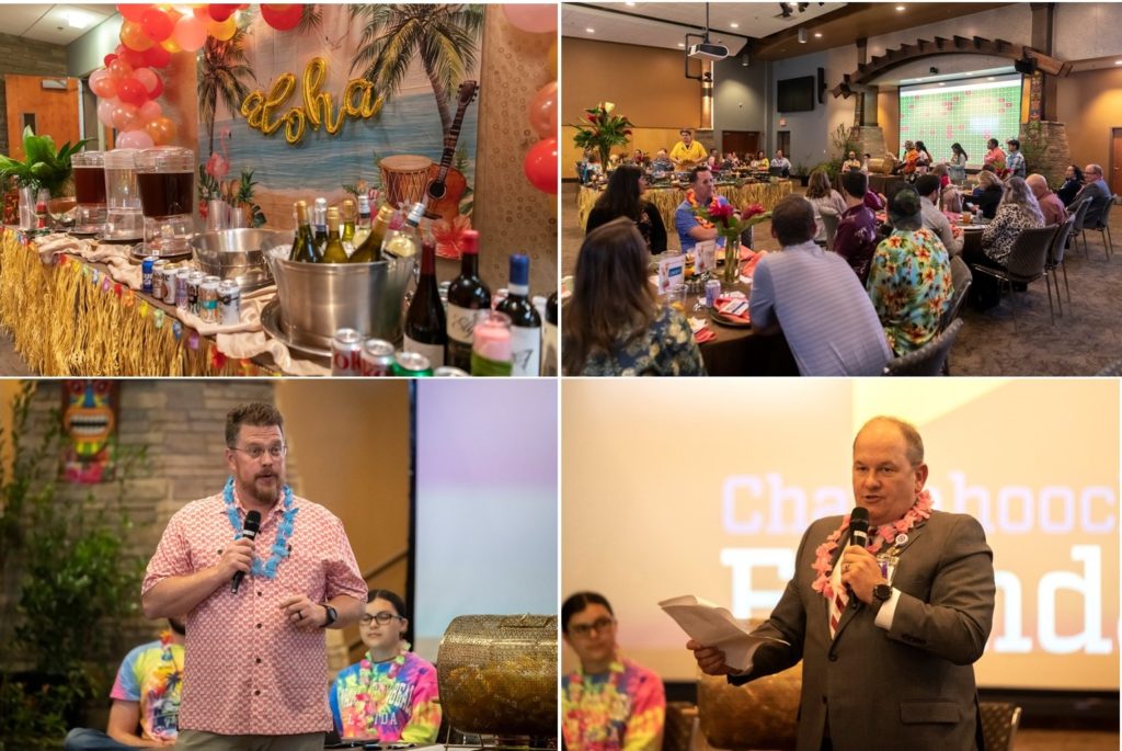 The 2022 Reverse Raffle featured a tropical theme for the event