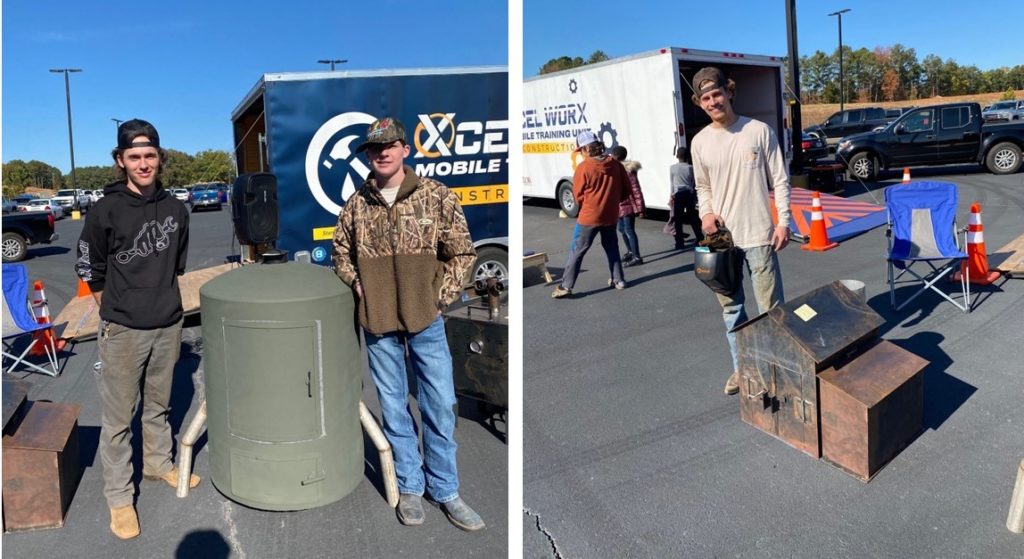 Chatt Tech Welding Students Levi Rathel, Hunter Howell, and Jake Price