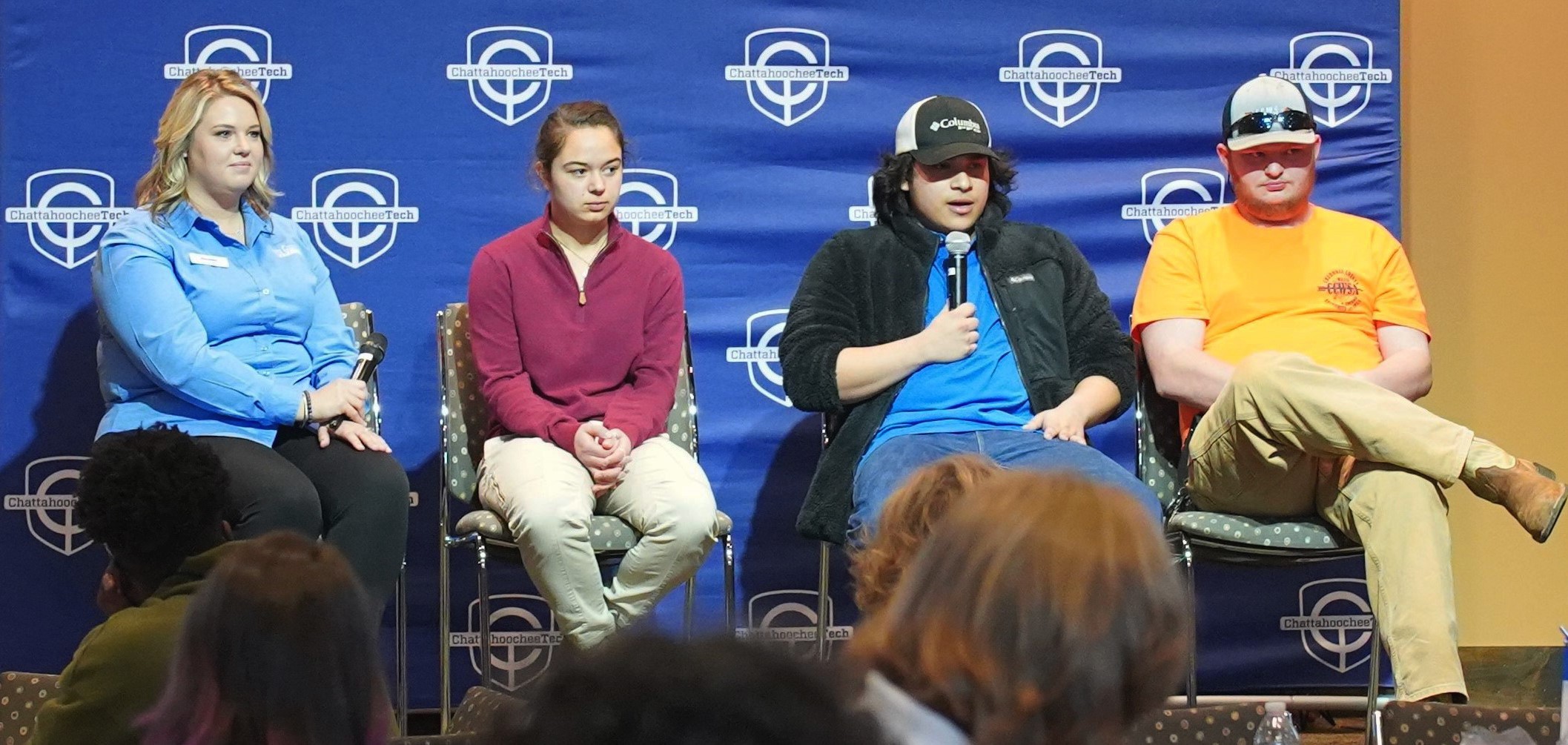 The Lunch & Learn panel included three Chatt Tech students