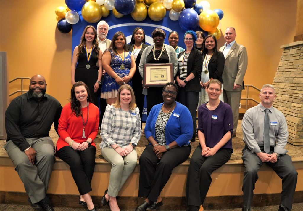 Chatt Tech staff with 2023 SLA students with Dr. Newcomb and Drew Tutton