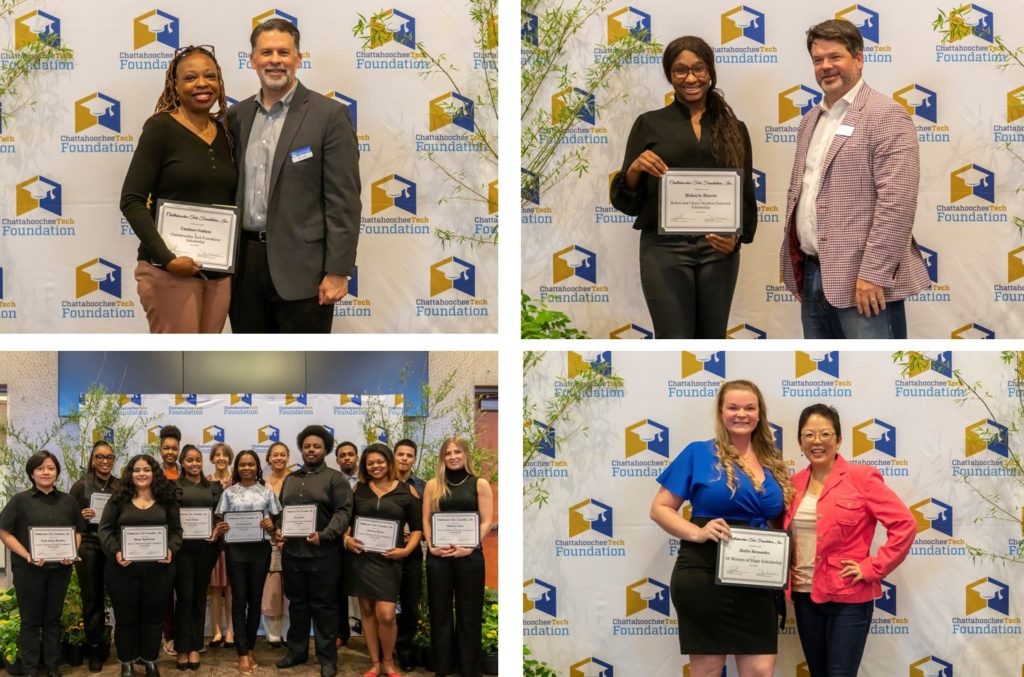 2022-2023 Scholarship Award Recipients at Chattahoochee Tech Foundation awards presentation event