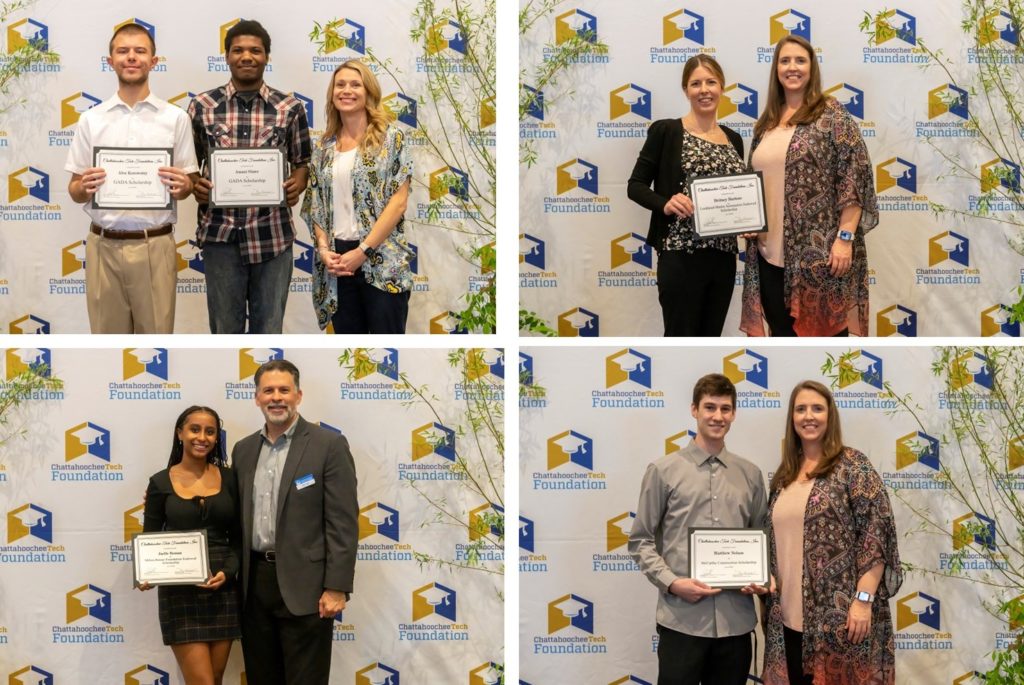 2022-2023 Scholarship Award Recipients at Chattahoochee Tech Foundation awards presentation event