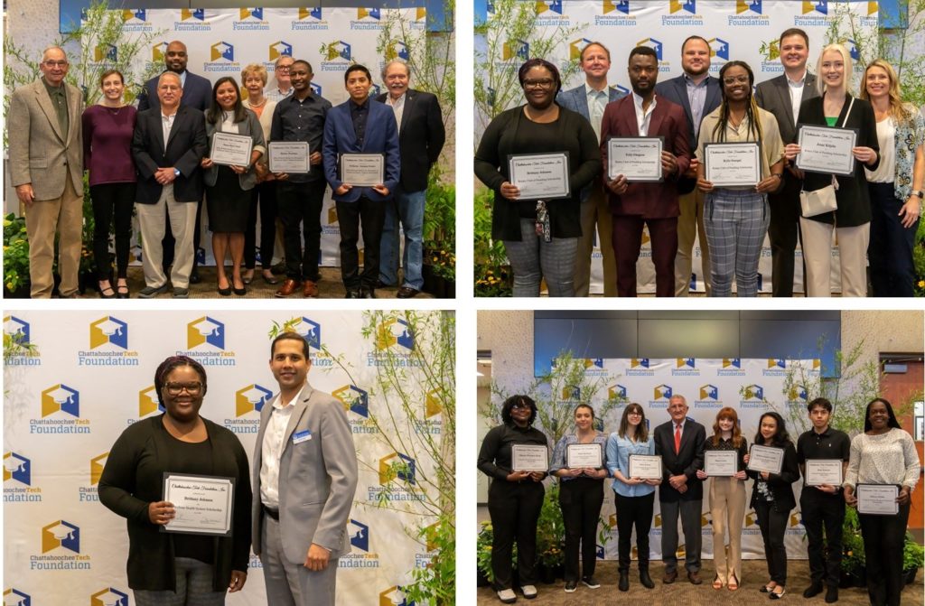 2022-2023 Scholarship Award Recipients at Chattahoochee Tech Foundation awards presentation event