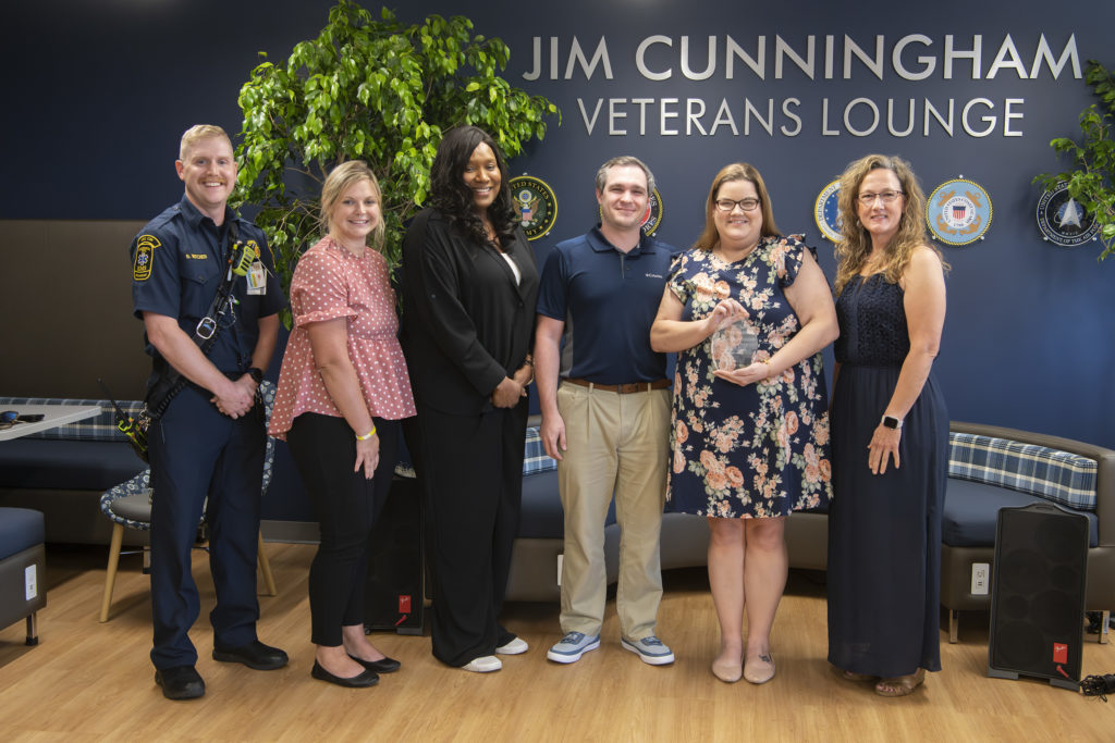 The 2023 Spark Workforce Alumni of the Year award finalists and winner are shown here.