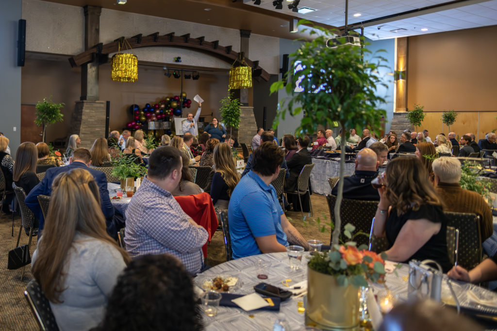 Participants filled the hall at the college's North Metro Campus for this event.