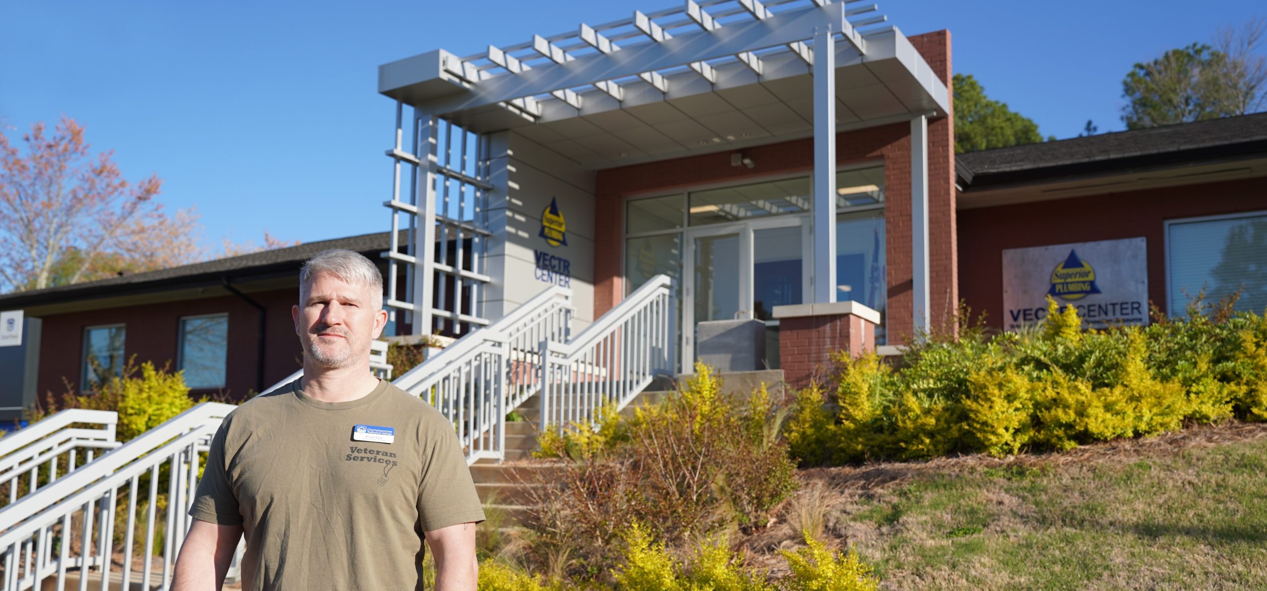 Chattahoochee Tech Veteran Services Coordinator Michael Payne at VECTR Center