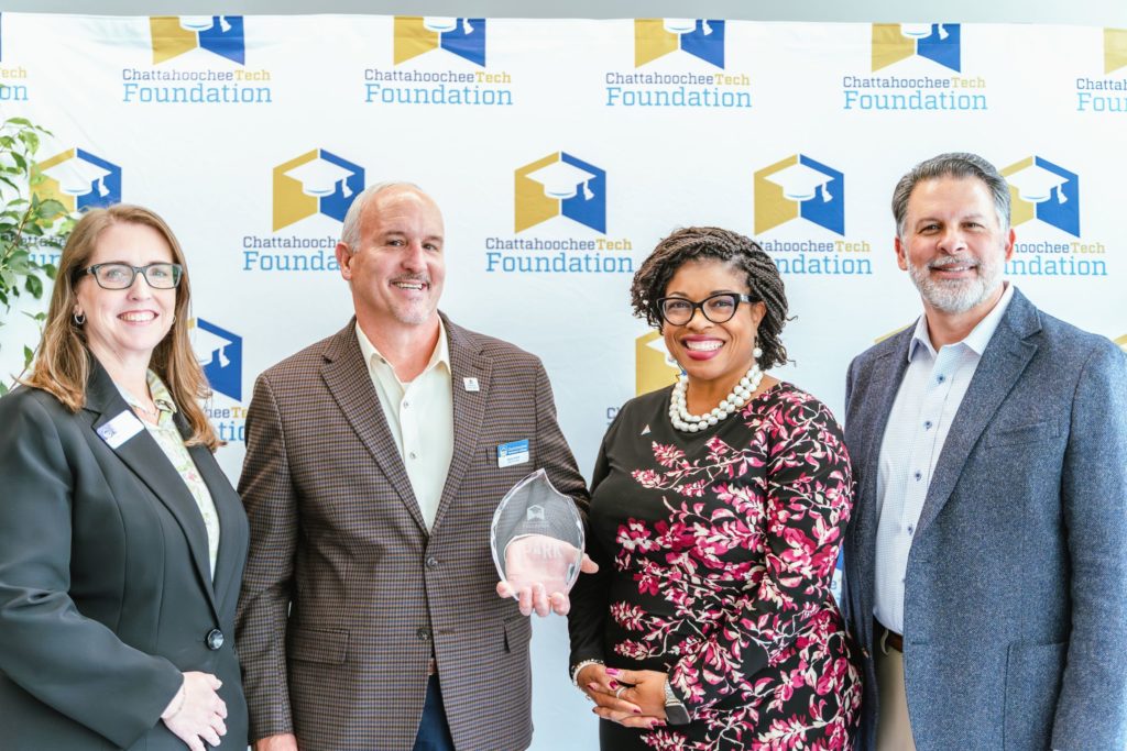 Atlanta Gas Light Benefactor of the Year 2025 SPARK Workforce Award with Heather Pence, Kenny Horton, Tiffany Callaway Ferrell, and Marty Hughes.