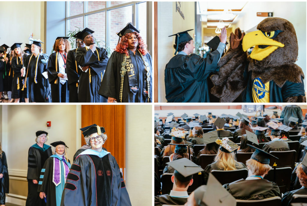 Nearly 450 graduates gathered participate to participate in commencement.