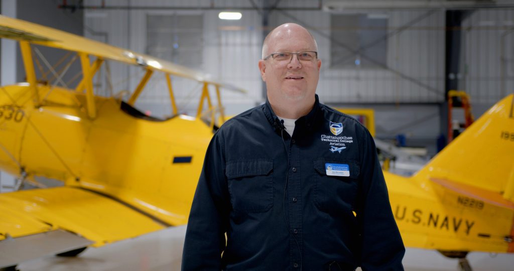 Chattahoochee Tech Aviation Program Director Alan Biercewicz